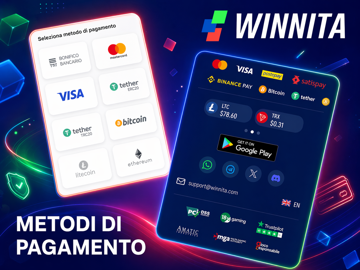 Schermata prelievi Winnita con metodi disponibili e stato della richiesta